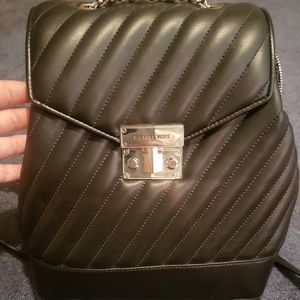 Michael Kors Rose Black Chain Backpack